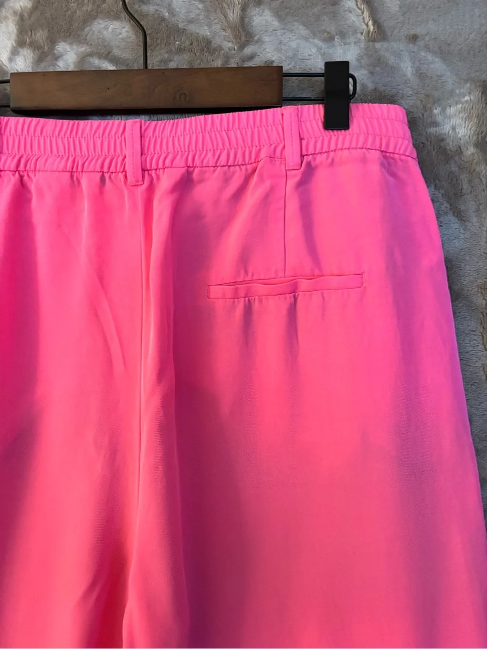 Zara Hot Pink Wide-Leg Trousers